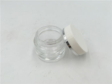 20 ml Małe puste szklane słoiki kosmetyczne z plastikową pokrywką przyjazne dla środowiska