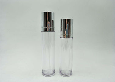 Okrągła kosmetyczna butelka PETG 110ML / 130ML Tworzywo sztuczne Silk Logo Drukowanie